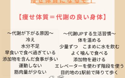 痩せ体質になる方法教えちゃいます★！