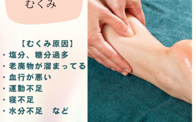 むくみの原因を知って解消しましょう！